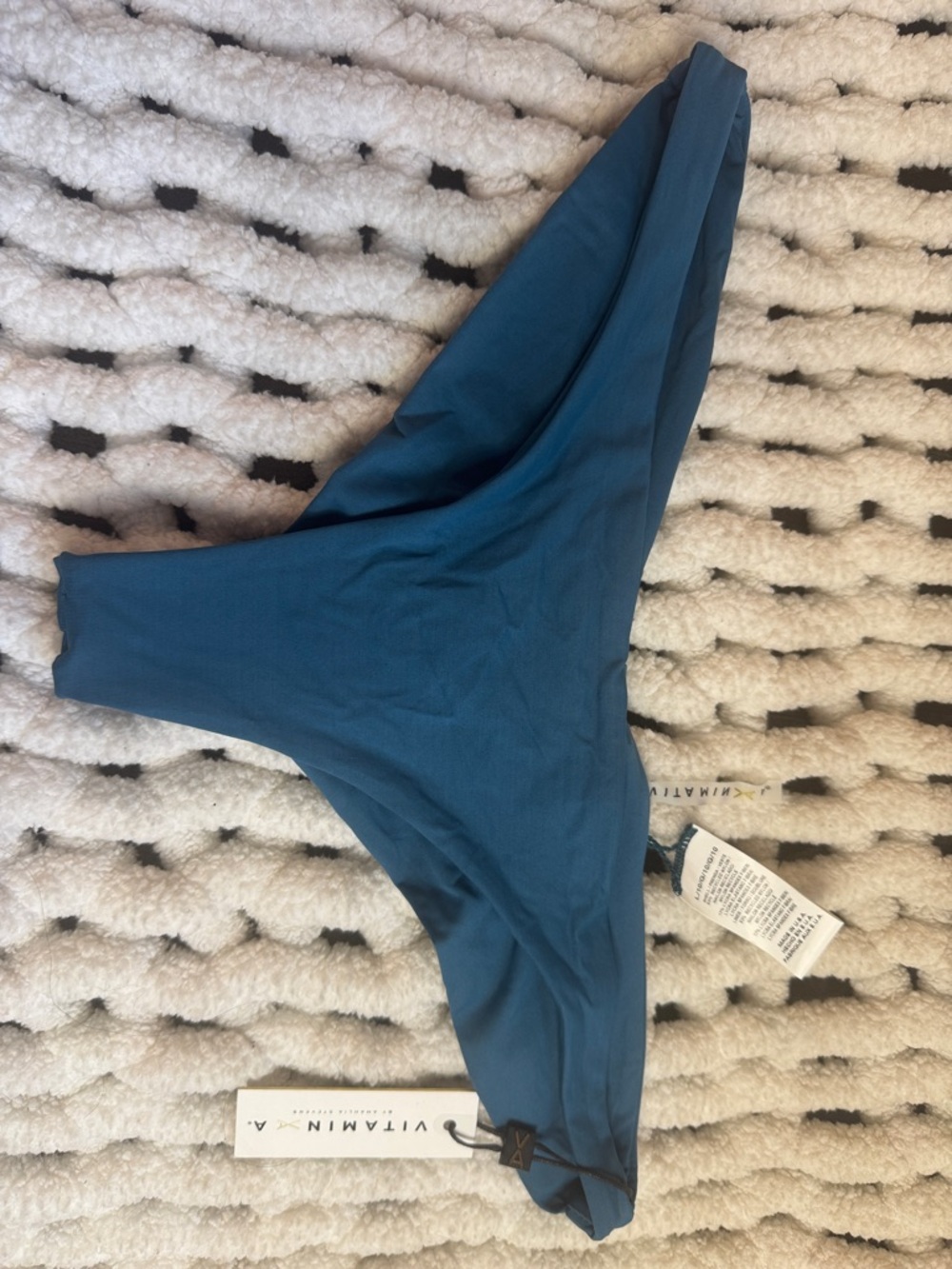 Vitamin A Deep Teal Seamless cheeky Bikini Bottom